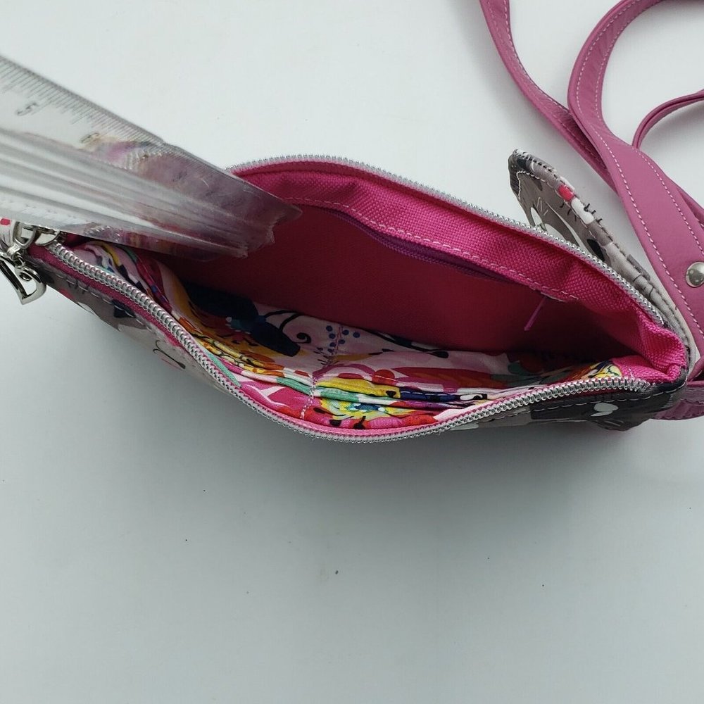 Pusheen Cats Cross Body Bag Phone Pouch Case Grey Pink Silver 9 in x 5 in - Picture 5 of 11